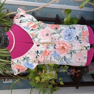 Loft V-neck Ruffle Collar Sleeveless Top SP